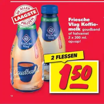 Nettorama Friesche Vlag Koffiemelk Goudband Of Halvamel aanbieding