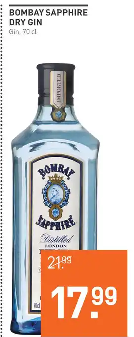 Gall & Gall Bombay Sapphire Dry Gin 70CL Mixen aanbieding