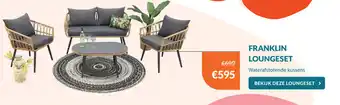 Van der Garde tuinmeubelen Franklin Loungeset aanbieding