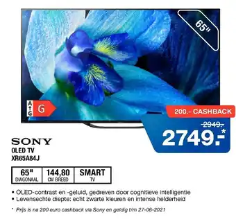 Electroworld SONY OLED TV | XR65A84J aanbieding