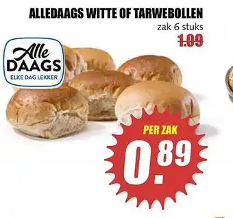 MCD Supermarkt Alledaags Witte Of Tarwebollen aanbieding