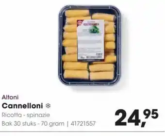 HANOS Altoni Cannelloni 70 gram aanbieding