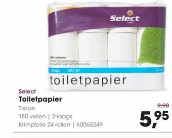 HANOS Select Toiletpapier aanbieding