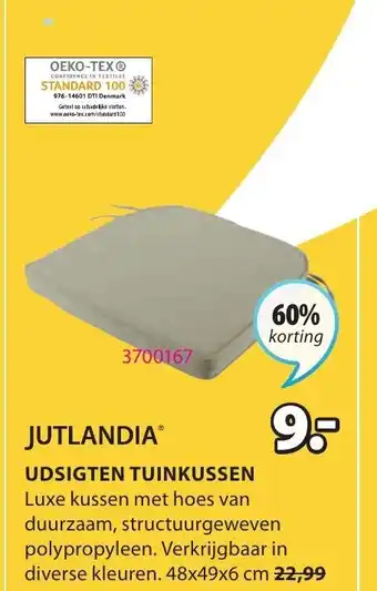 Jysk Jutlandia udsigten tuinkussen 48x49x6 cm aanbieding