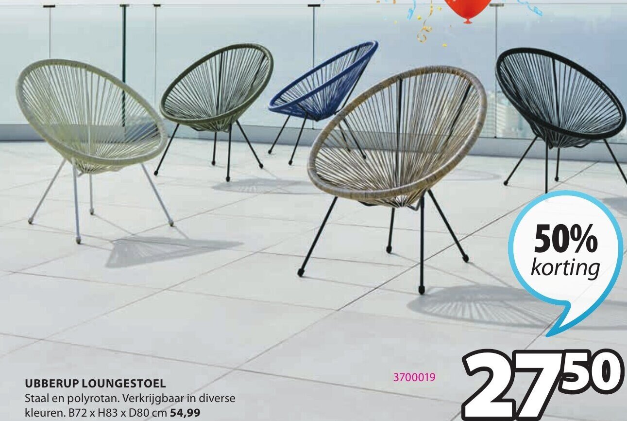 Ubberup loungestoel B72xH83xD80 cm aanbieding bij Jysk