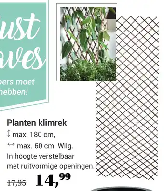 TuinWereld Planten klimrek aanbieding