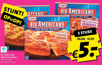 Boni Dr. Oetker Big Americans pizza aanbieding