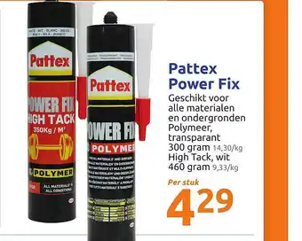 Action Pattex Power Fix aanbieding