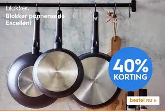 Blokker Blokker Pannenserie Excellent 40% Korting aanbieding