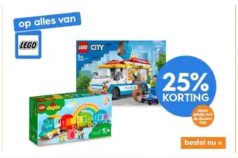 Blokker Op Alles Van Lego 25% Korting aanbieding