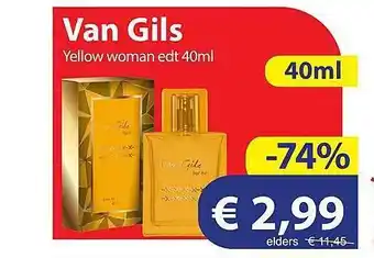 Die Grenze Van Gils Yellow Woman Edt 40ml aanbieding