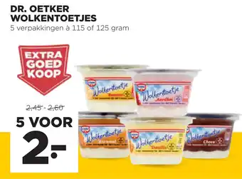 Jumbo Dr. Oetker Wolkentoetjes 115g of 125g aanbieding