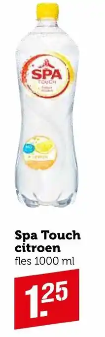 Coop Spa Touch Citroen 1L aanbieding