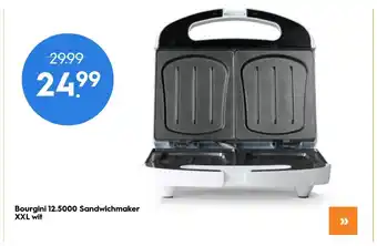 Blokker Bourgini 12.5000 Sandwichmaker XXL wit aanbieding