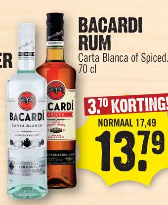 Super Dirck 3 Bacardi Rum aanbieding