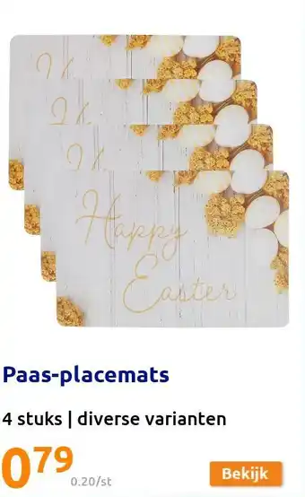 Action Paas-placemats aanbieding