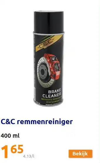 Action C&C remmenreiniger aanbieding