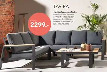 Woonboulevard Poortvliet Tavira 4-delige loungeset Tavira aanbieding