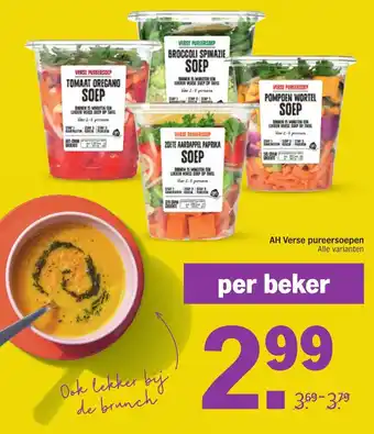 Albert Heijn Verse pureersoepen aanbieding