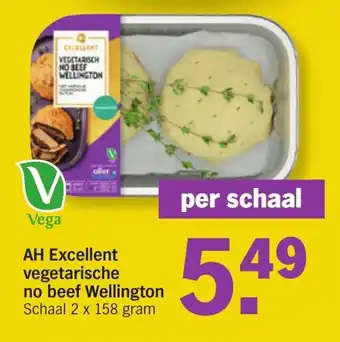 Albert Heijn Excellent vegetarische no beef Wellington 2 x 158g aanbieding