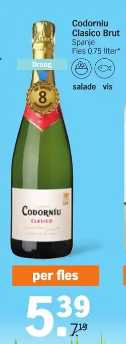 Albert Heijn Codorniu Clasico Brut, 0.75L aanbieding