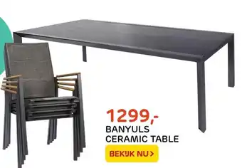 Praxis Banyuls ceramic table aanbieding