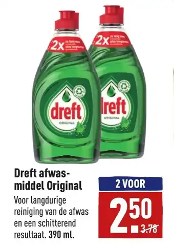 ALDI Dreft afwas-middel original 390ml aanbieding