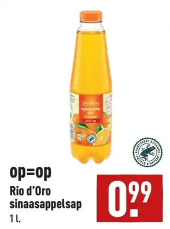 ALDI Rio d'oro sinaasappelsap 1L aanbieding