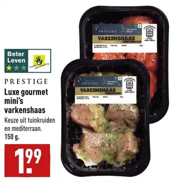 ALDI Luxe gourmet mini's varkenshaas 150g aanbieding