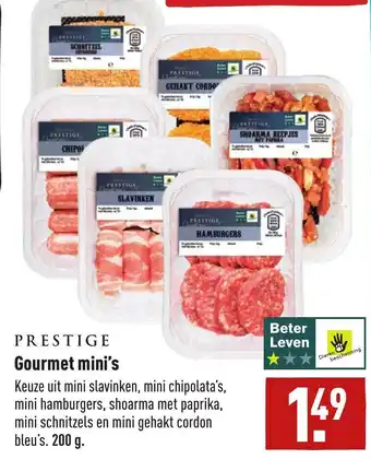 ALDI Gourmet mini's 200g aanbieding