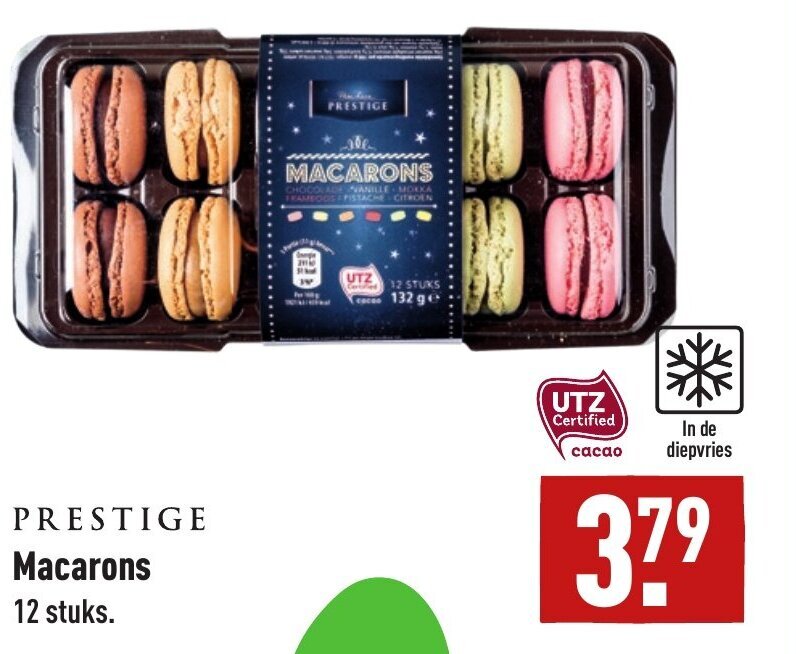 Macarons 12 stuks aanbieding bij ALDI