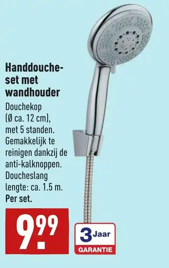 ALDI Handdouche- set met wandhouder aanbieding