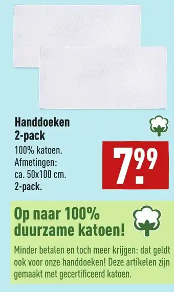 ALDI Handdoeken 2-pack aanbieding