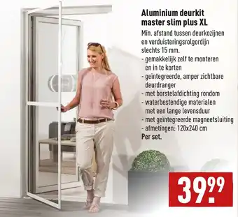 ALDI Aluminium deurkit master slim plus XL aanbieding