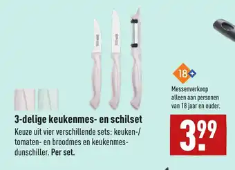 ALDI 3-delige keukenmes- en schilset aanbieding