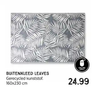 Xenos Buitenkleed Leaves 160*230cm aanbieding