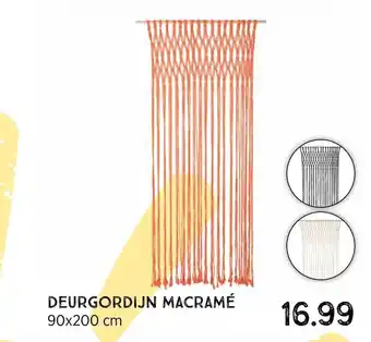 Xenos Deurgordijn Macrame 90*200cm aanbieding