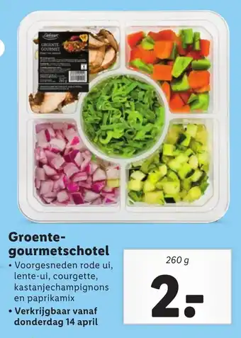 Lidl Groente gourmetschotel 260g aanbieding