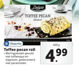 Lidl Toffee pecan roll 420g aanbieding