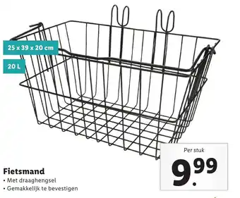 Lidl Fietsmand aanbieding