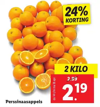 Lidl Perssinaasappels aanbieding