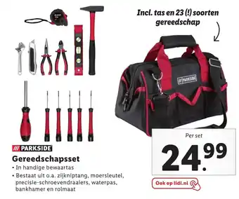 Lidl Gereedschapsset aanbieding