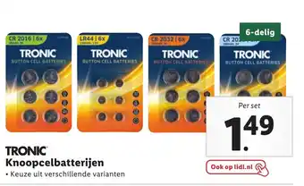 Lidl Knoopcelbatterijen aanbieding