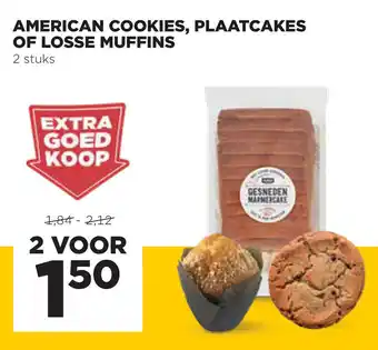 Jumbo American Cookies, Plaatcakes of Losse muffins aanbieding