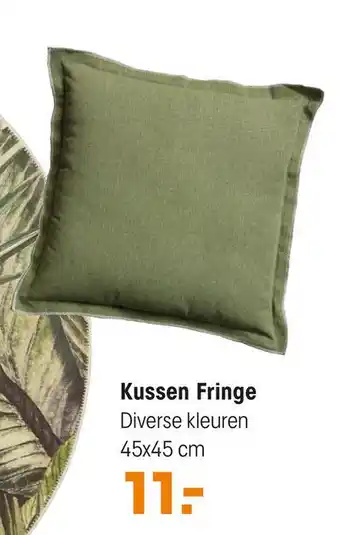 Kwantum Kussen Fringe aanbieding