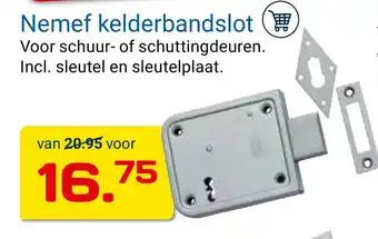 Kluswijs Nemef kelderbandslot aanbieding