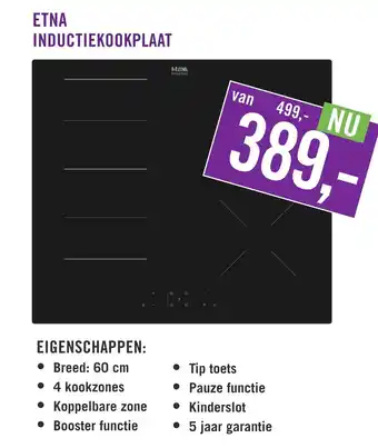 Keukendepot Etna Inductiekookplaat aanbieding