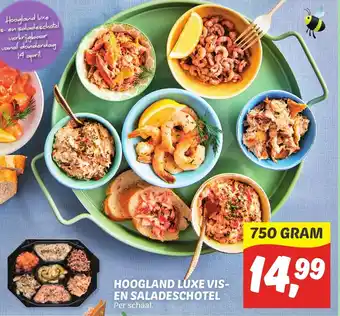 Dekamarkt Hoogland luxe visen saladeschotel 750g aanbieding