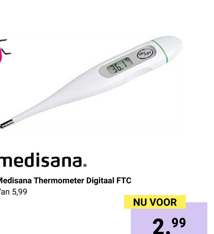 Medisana Thermometer Digitaal FTC aanbieding bij Van Asten BabySuperstore