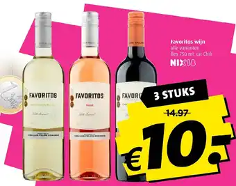 Boni Favoritos wijn 3*750ml aanbieding